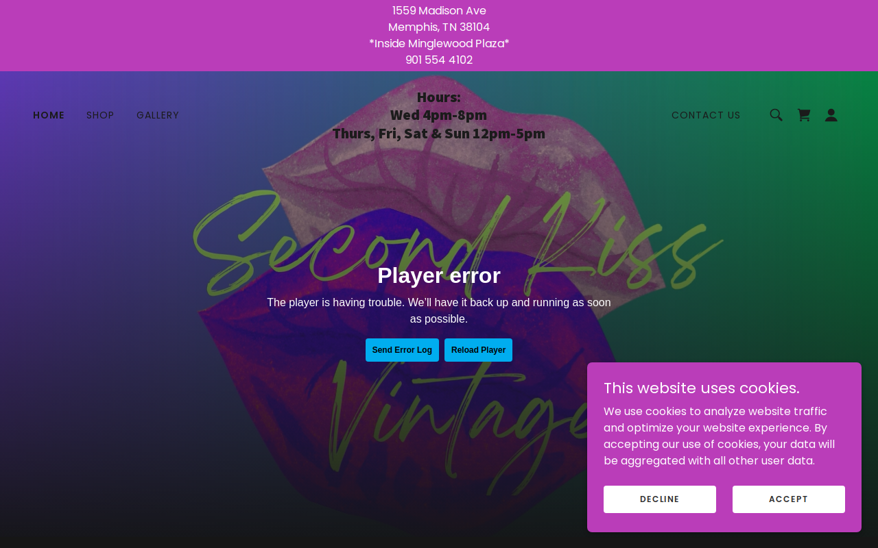 Second Kiss Vintage website preview