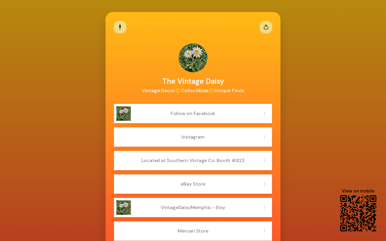 The Vintage Daisy website preview