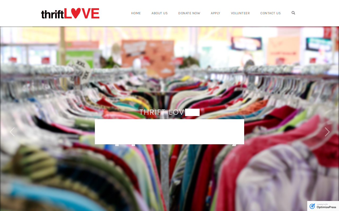 Thriftlove website preview