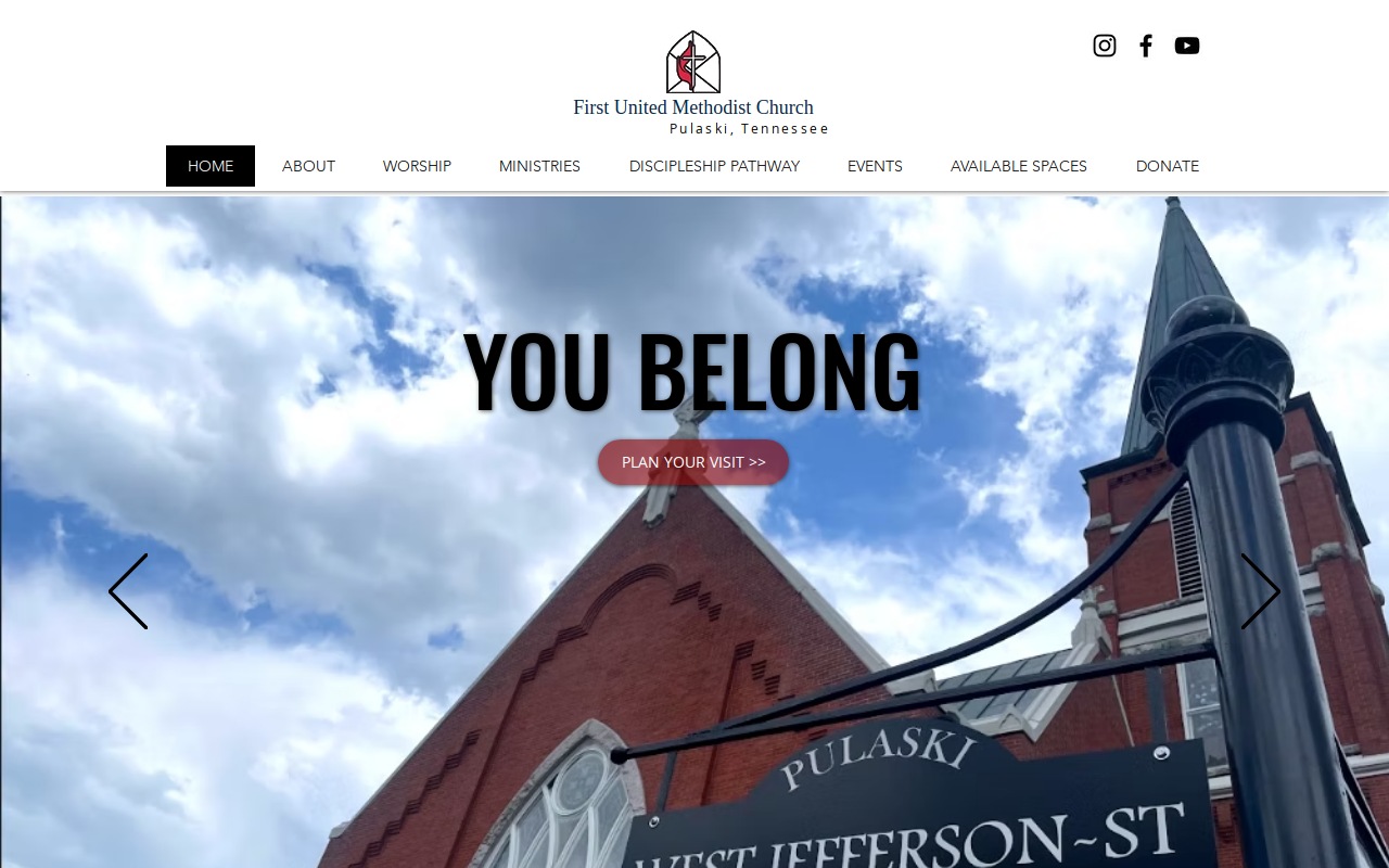Matthew 25 Thrift Shoppe website preview
