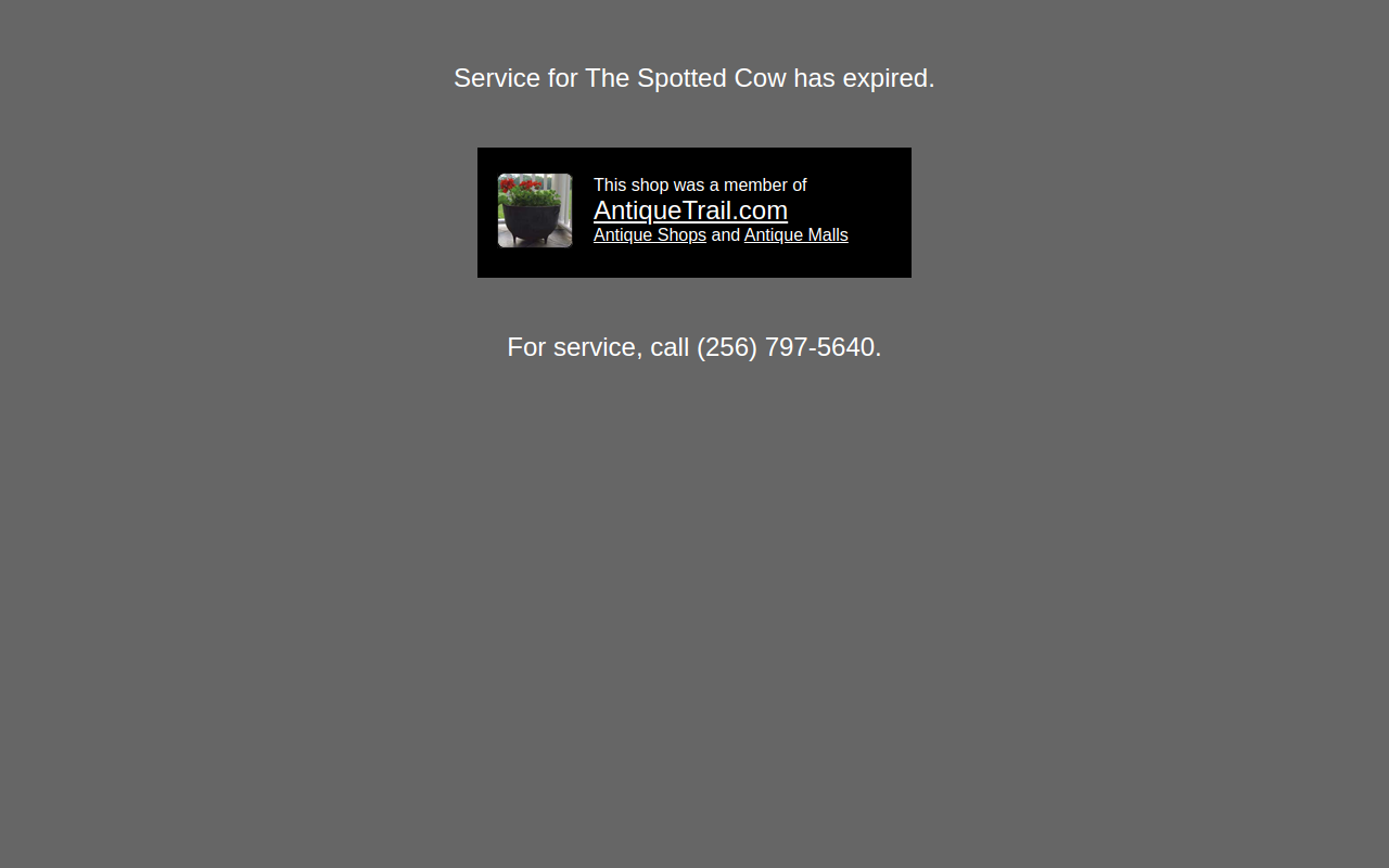 The Spotted Cow website preview