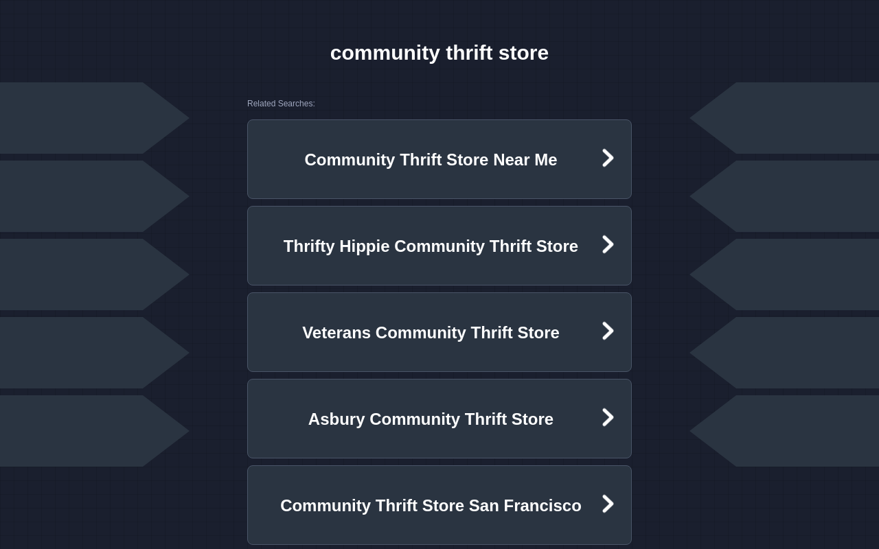 Community Thrift Store website preview