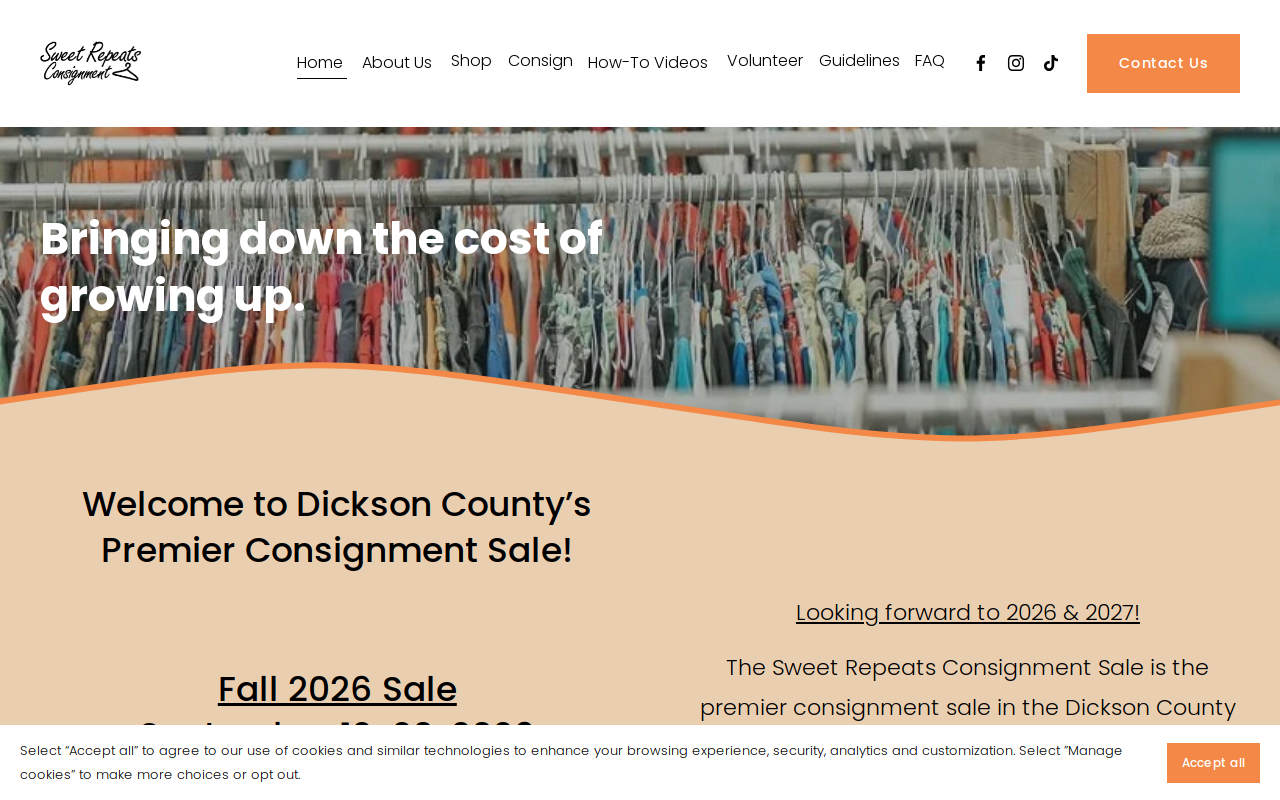 Sweet Repeats-Dickson, TN website preview