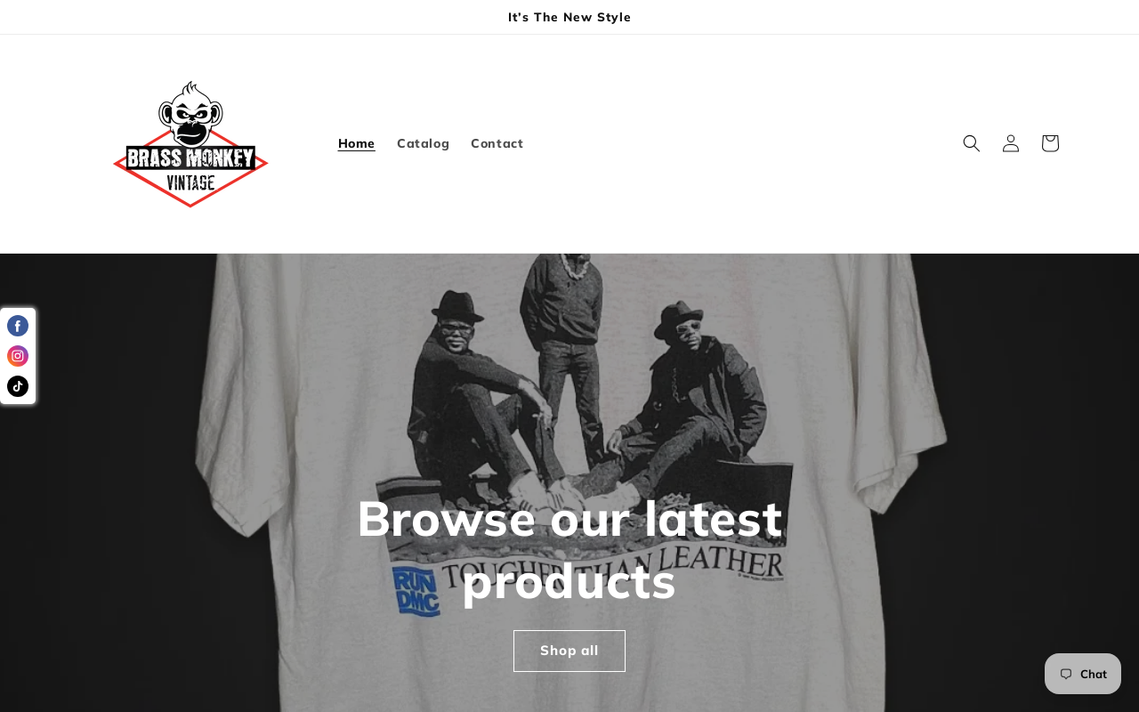 Brass Monkey Vintage website preview