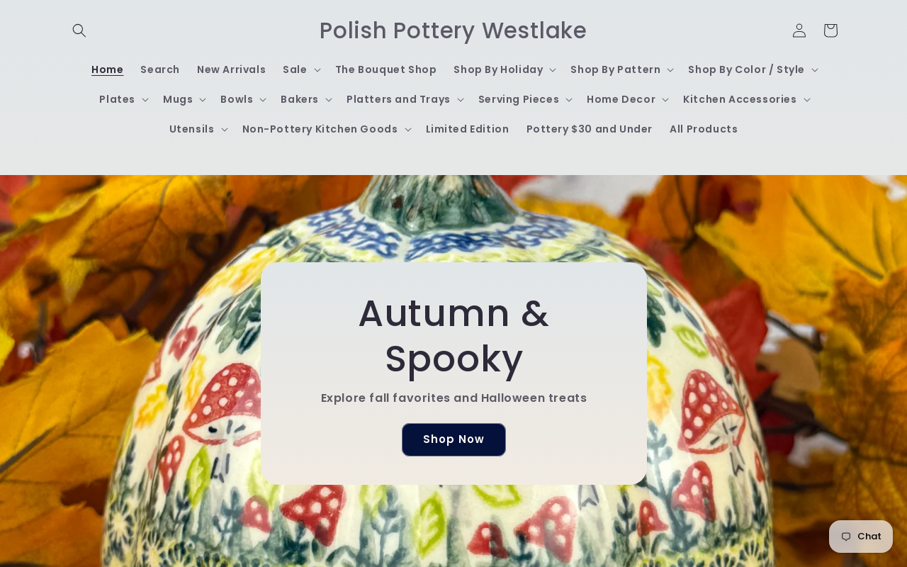 Polish Pottery Franklin website preview
