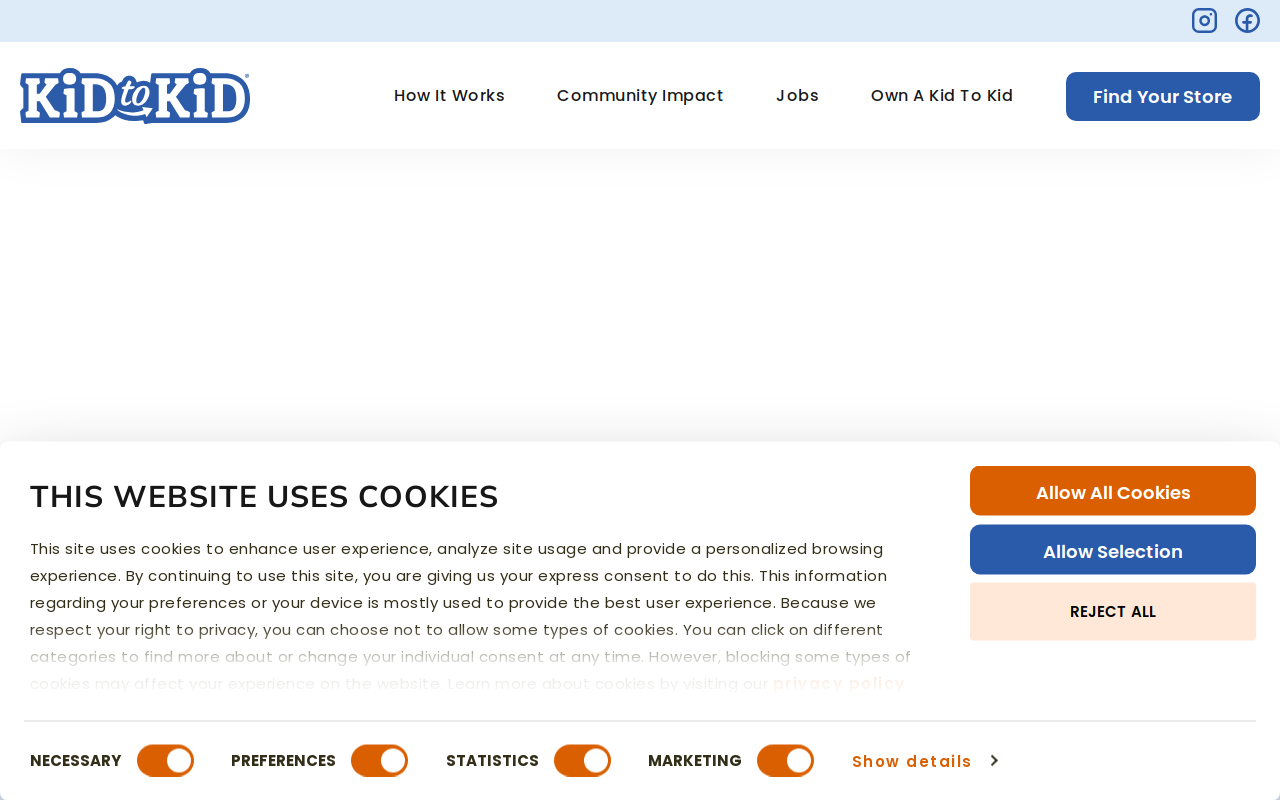 Kid to Kid Brentwood website preview