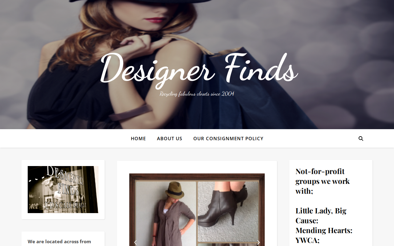 Designer Finds website preview