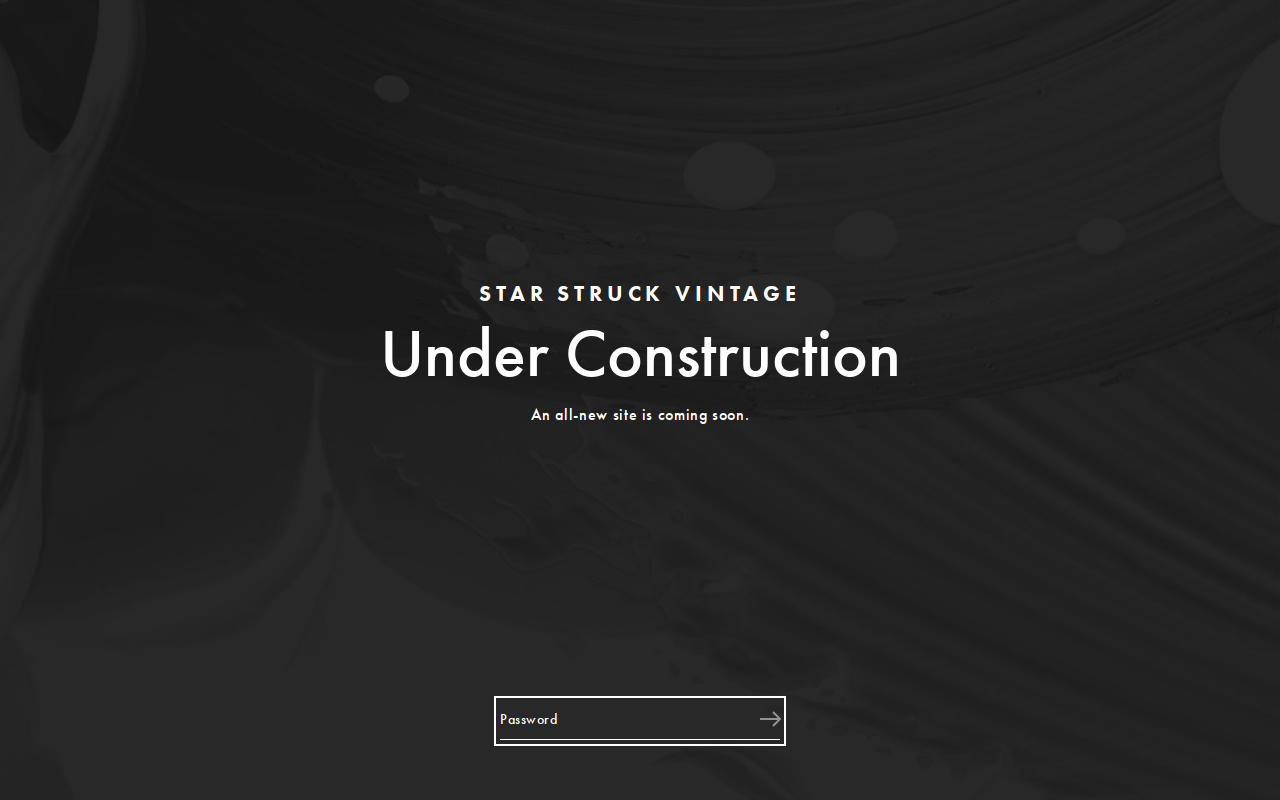 Star Struck Vintage website preview