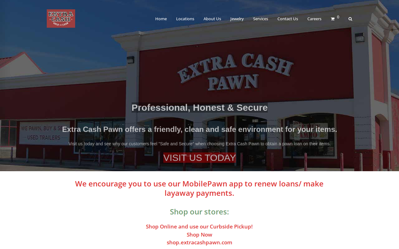 Extra Cash Pawn website preview