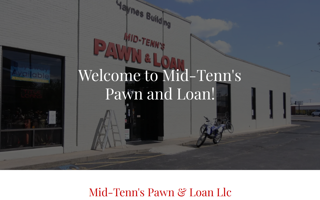 Mid Tenn's Pawn & Loan website preview