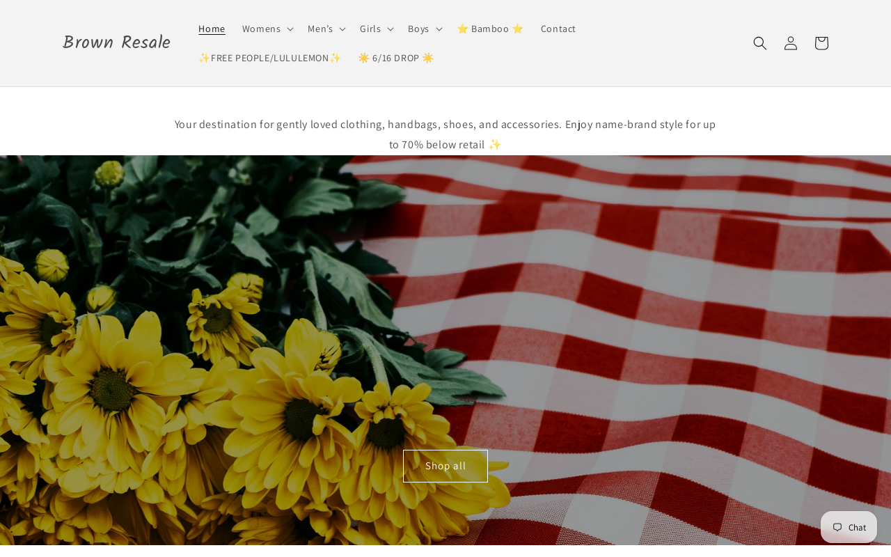 Brown Resale website preview
