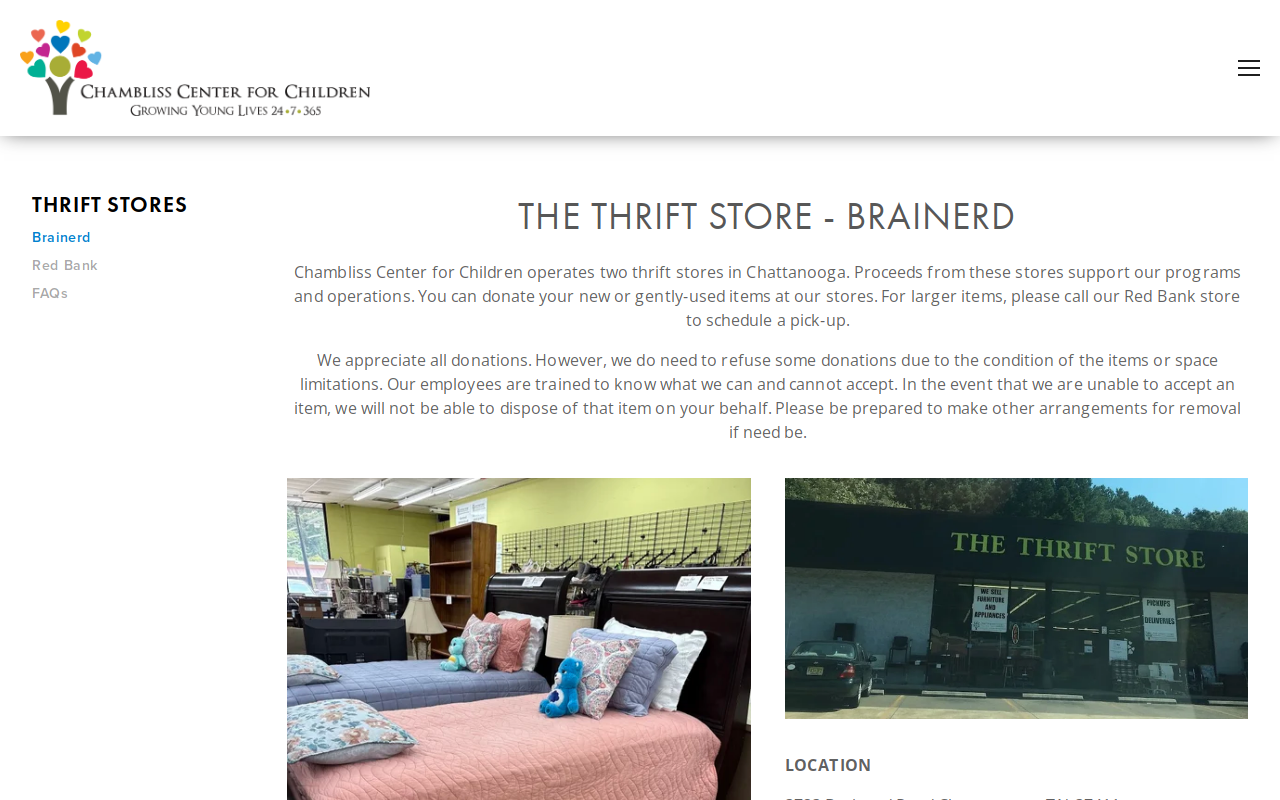 The Thrift Store website preview
