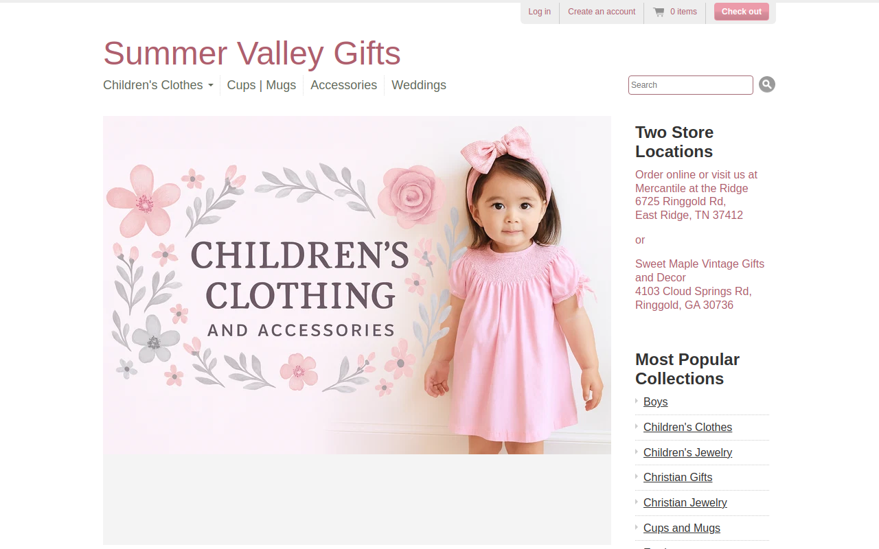 Summer Valley at The Ridge website preview