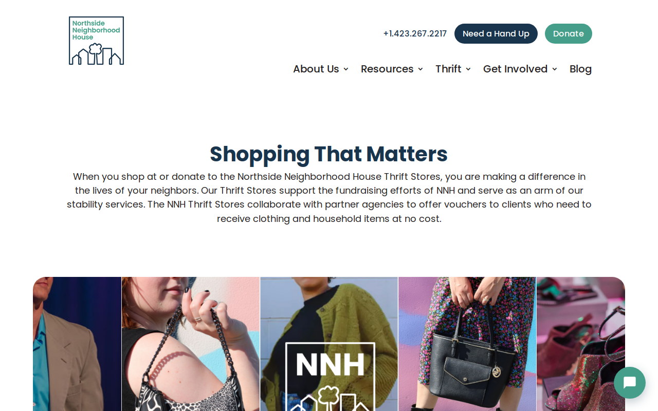 Northside Neighborhood House Red Bank Thrift Store website preview