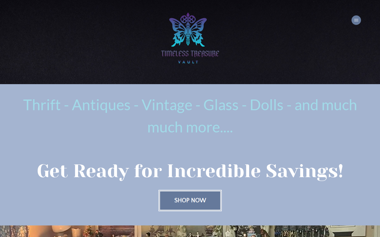 Timeless Treasure Vault LLC website preview