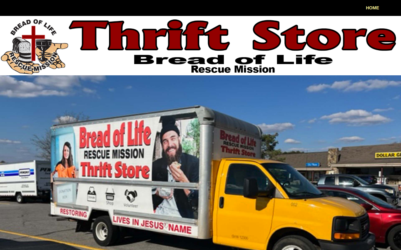 Bread Of Life Thrift Stor website preview