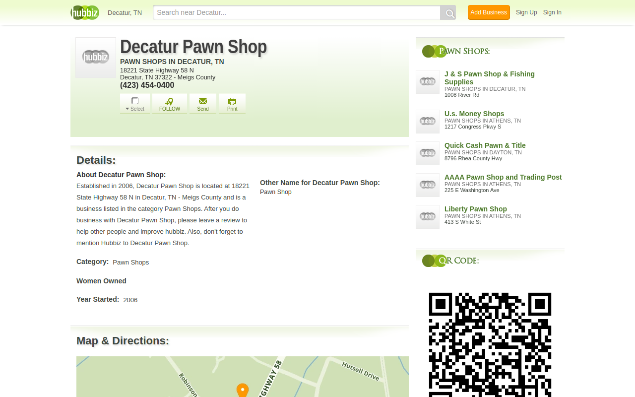 Decatur Pawn Shop website preview