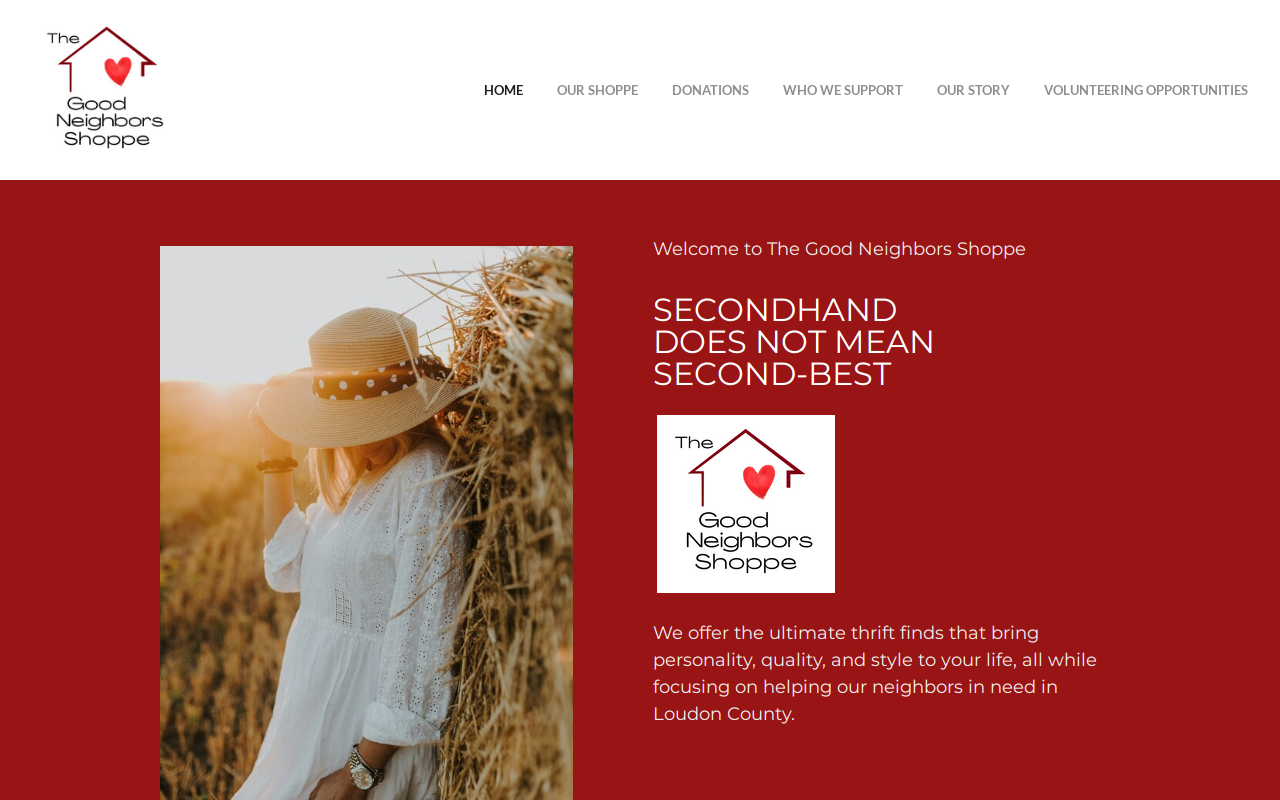 Good Neighbors Shoppe website preview