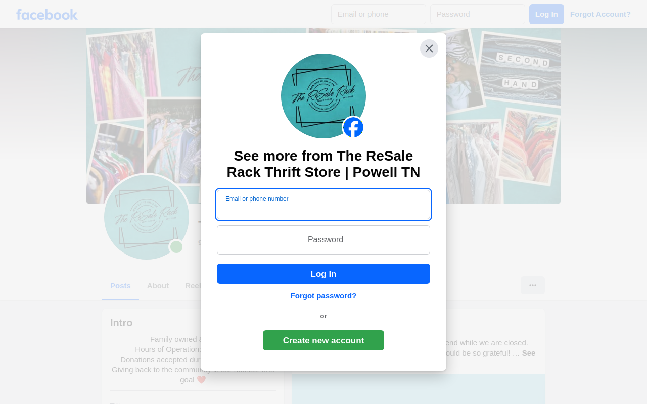 The Resale Rack website preview