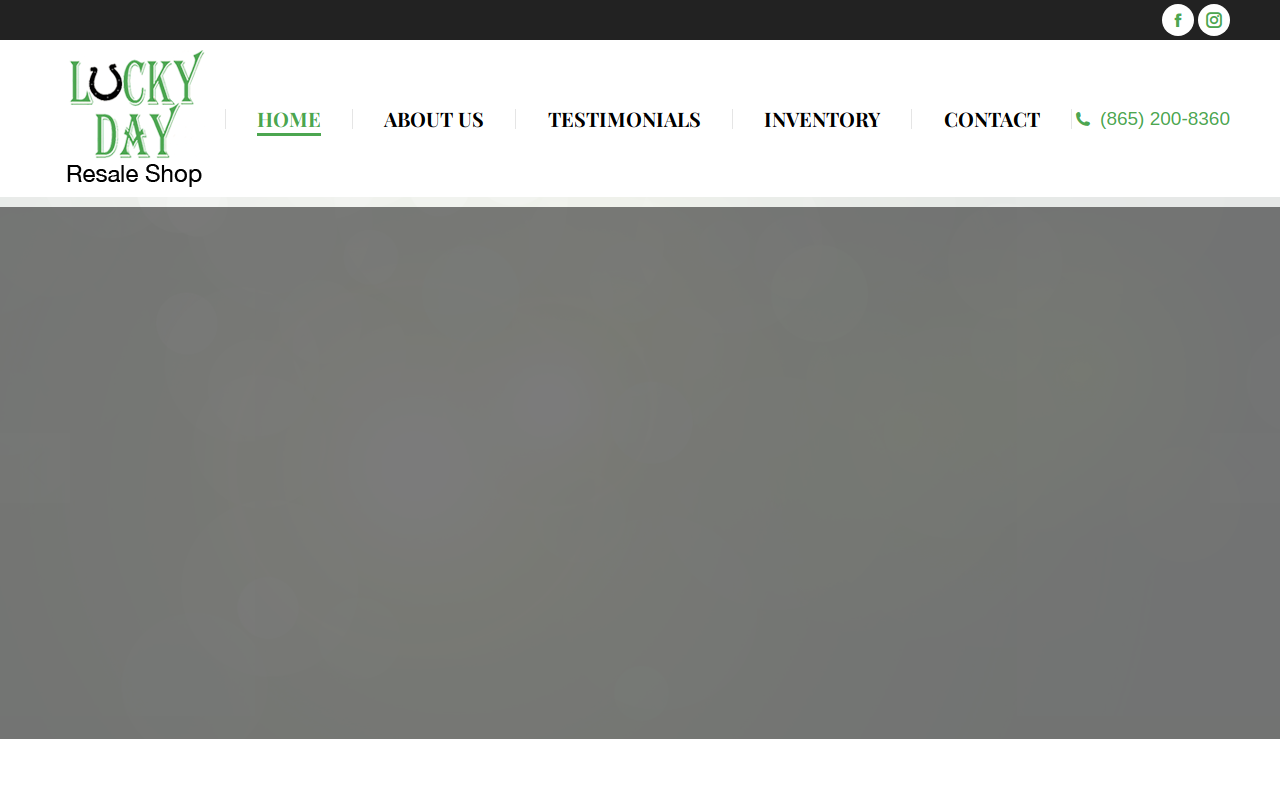 Lucky Day Resale Shop website preview