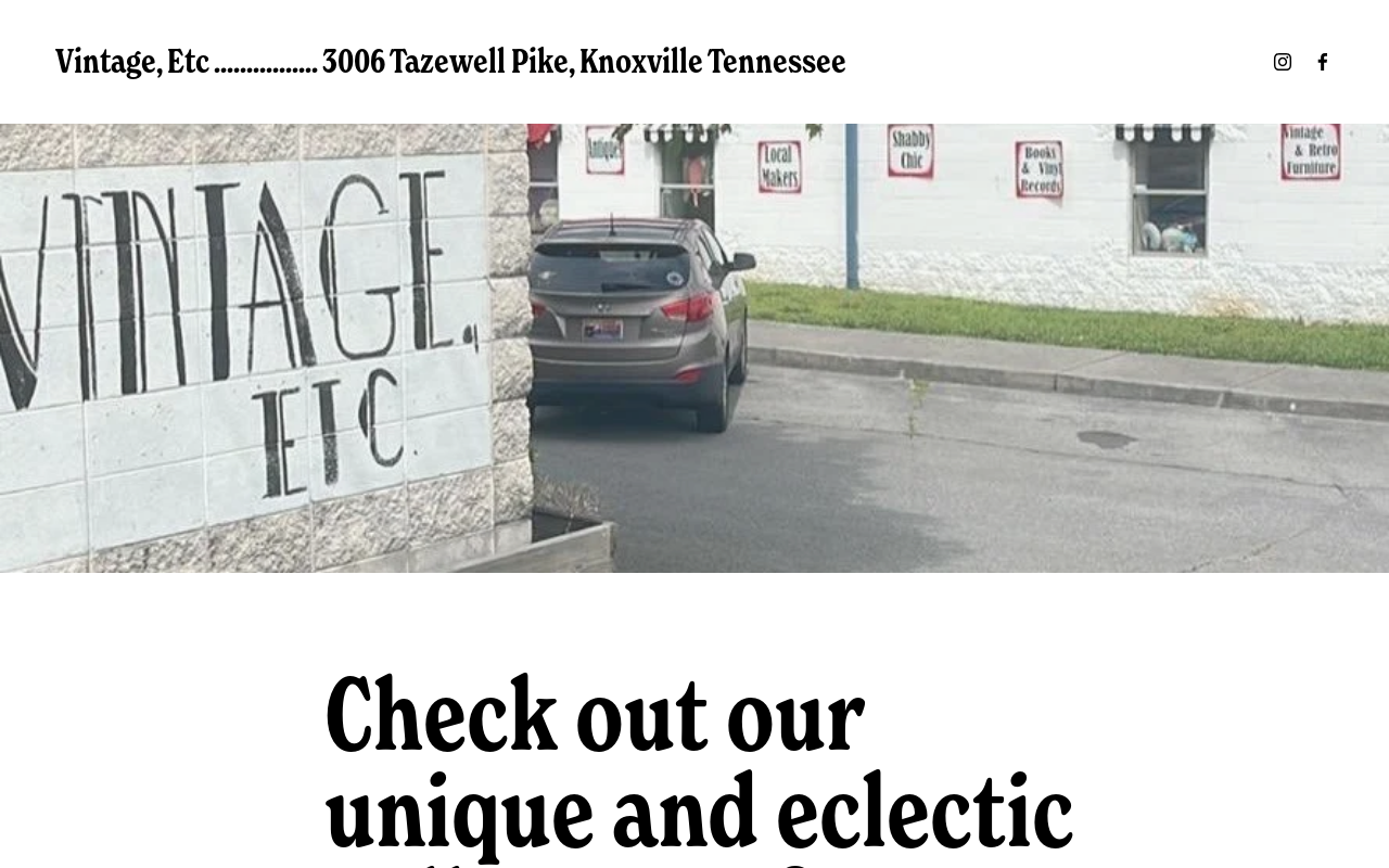 Vintage Etc website preview