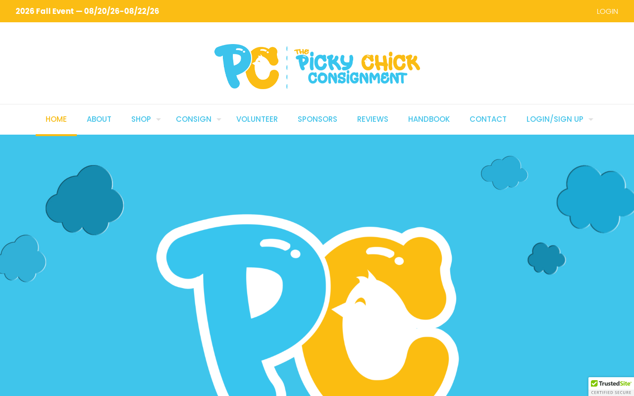 The Picky Chick Consignment website preview