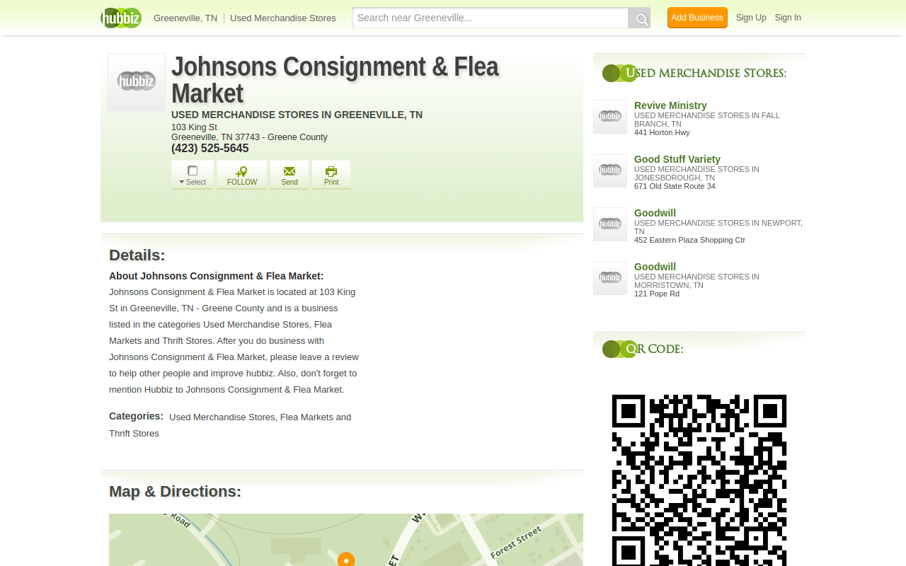 Odds and Ends Consignment website preview