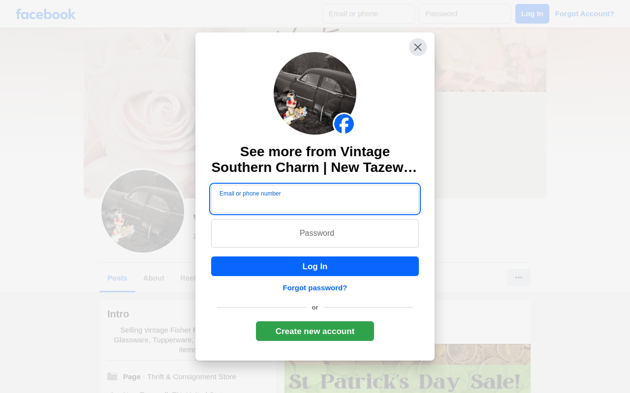 Vintage Southern Charm website preview