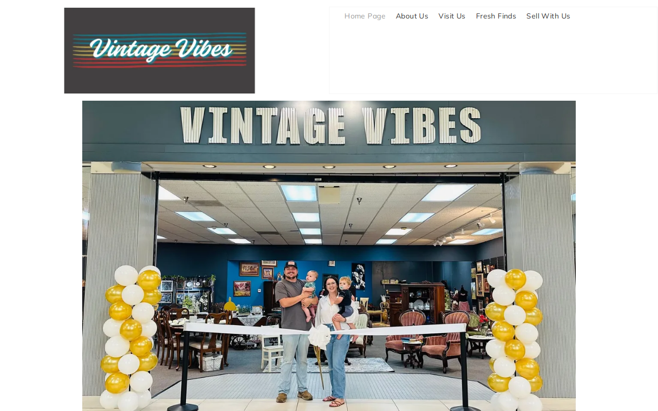 Vintage Vibes website preview