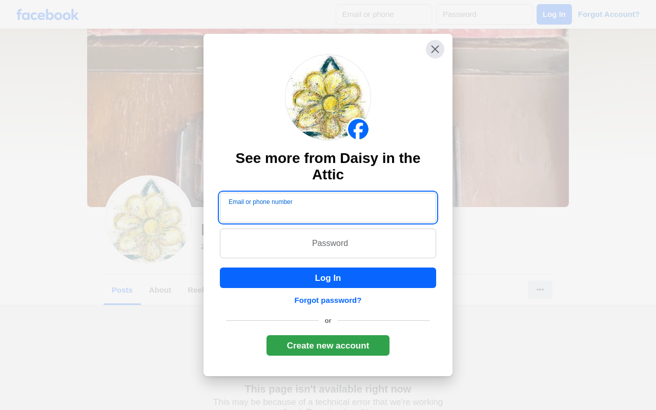Daisy in the Attic website preview
