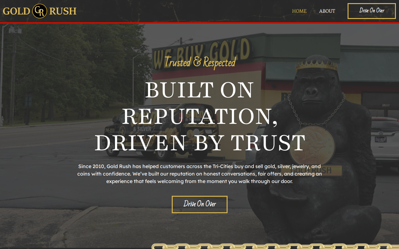 Kingsport Gold Rush website preview