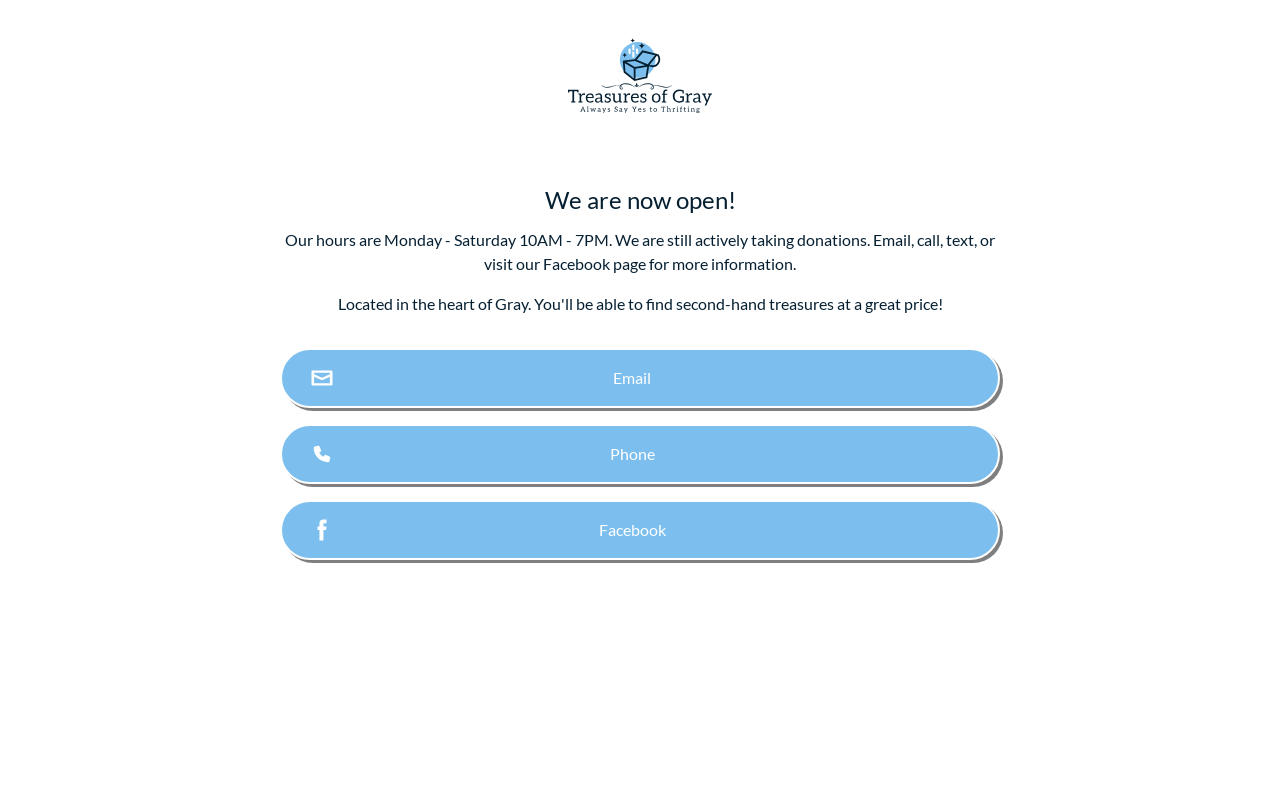 Treasures of Gray website preview