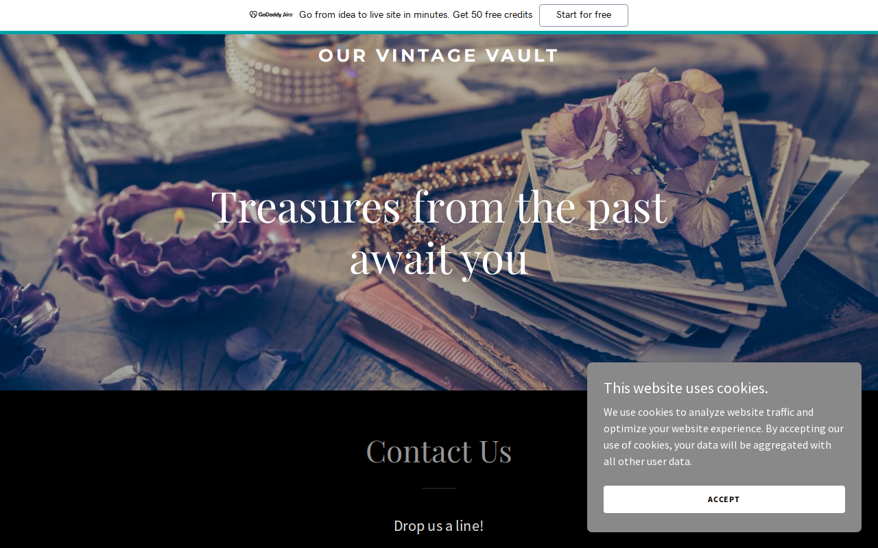 The Find Vintage Warehouse of Jonesborough website preview