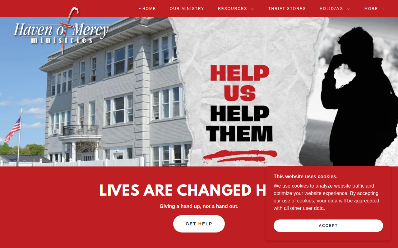 Haven of Mercy Thrift Store website preview