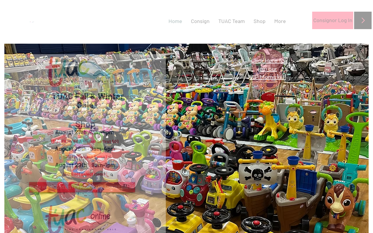 Tricities Upscale Affordable Consignment Event website preview