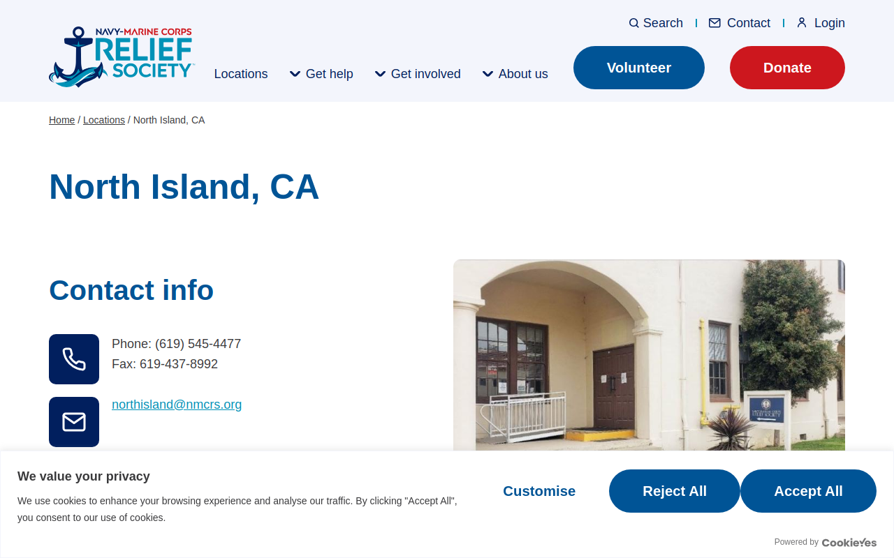 NMCRS Thrift Shop - Naval Air Station North Island website preview