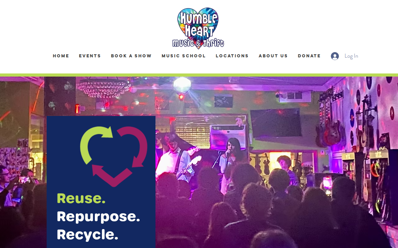 Humble Heart Thrift website preview