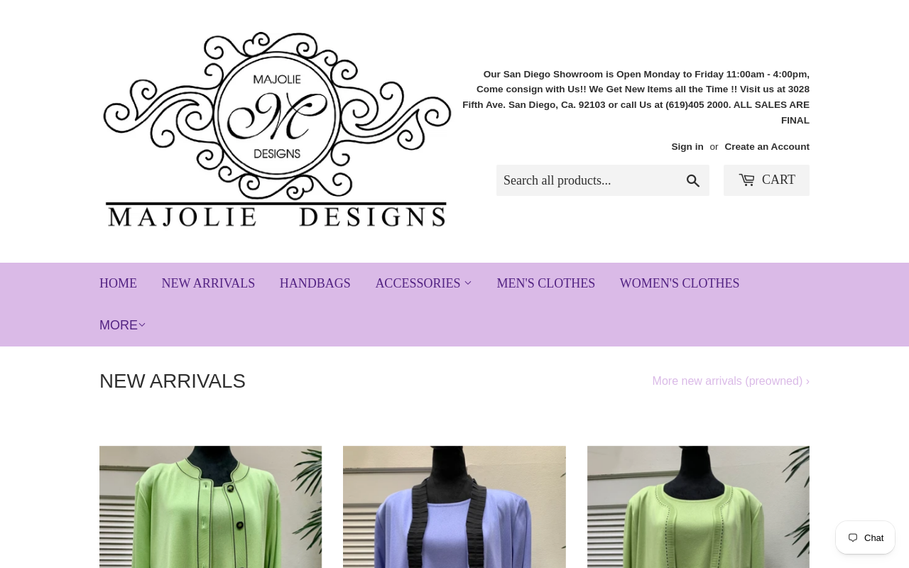 Majolie Designs website preview