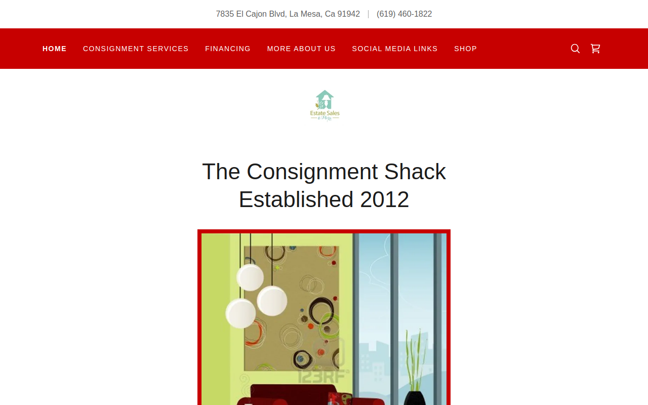 The Consignment Shack OB website preview