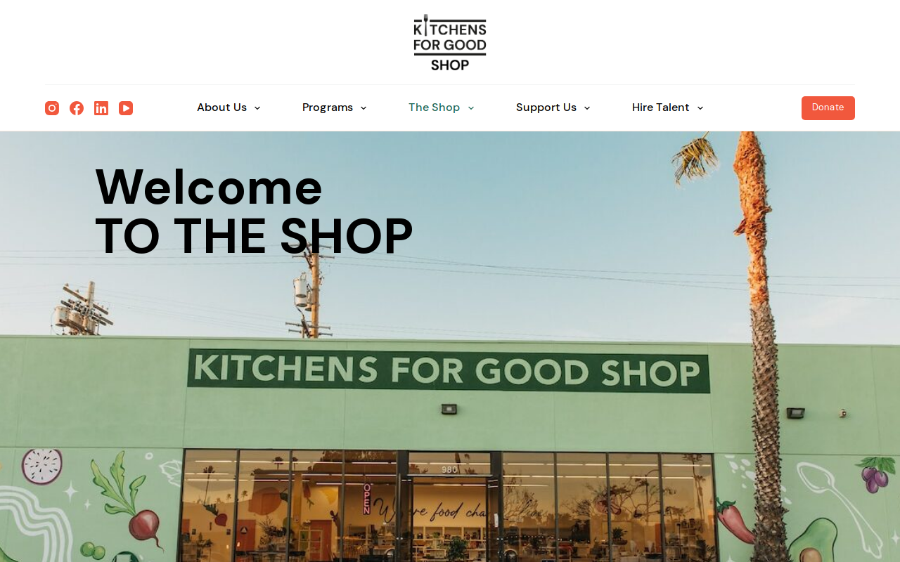 Kitchens for Good website preview