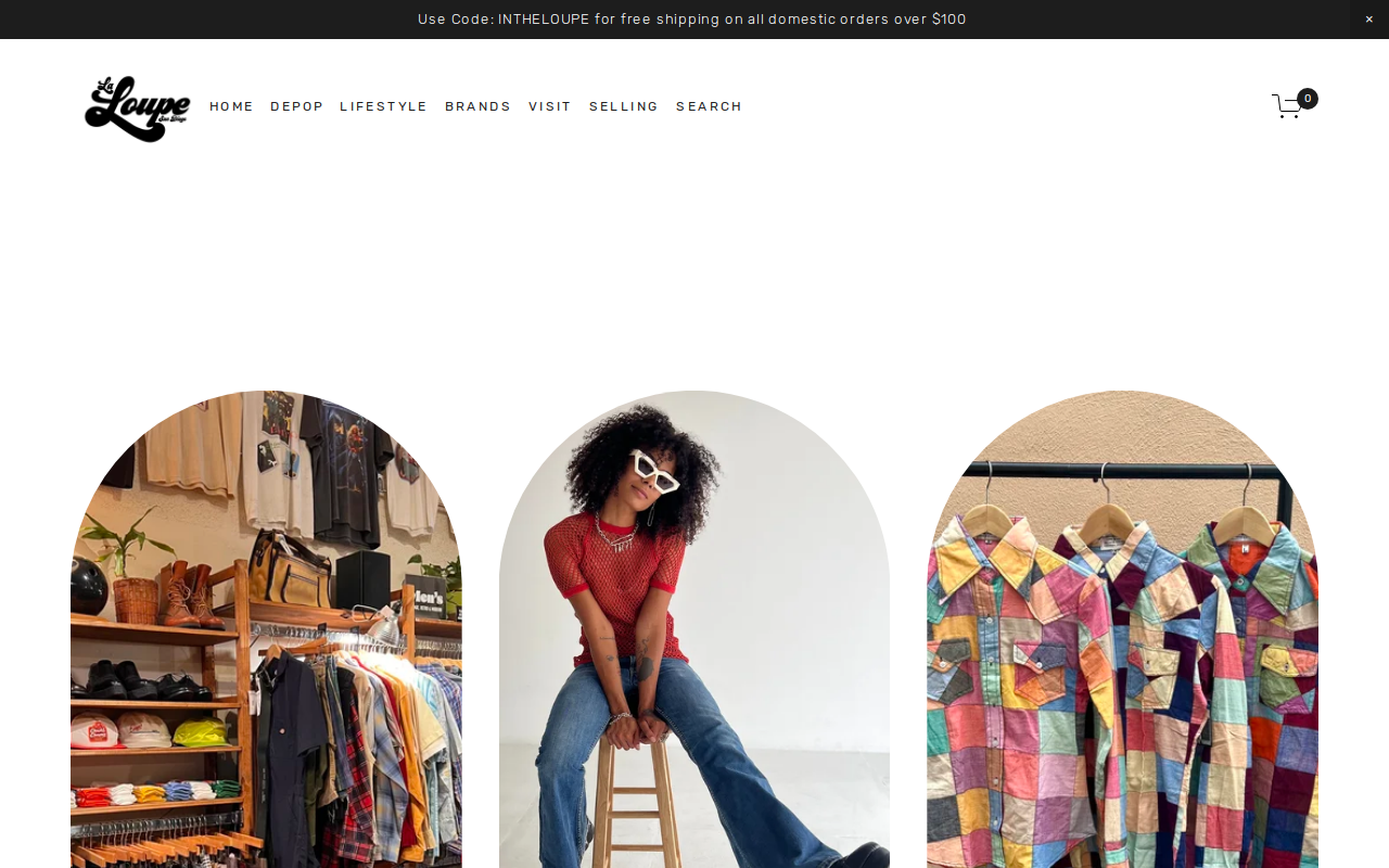 La Loupe Vintage website preview