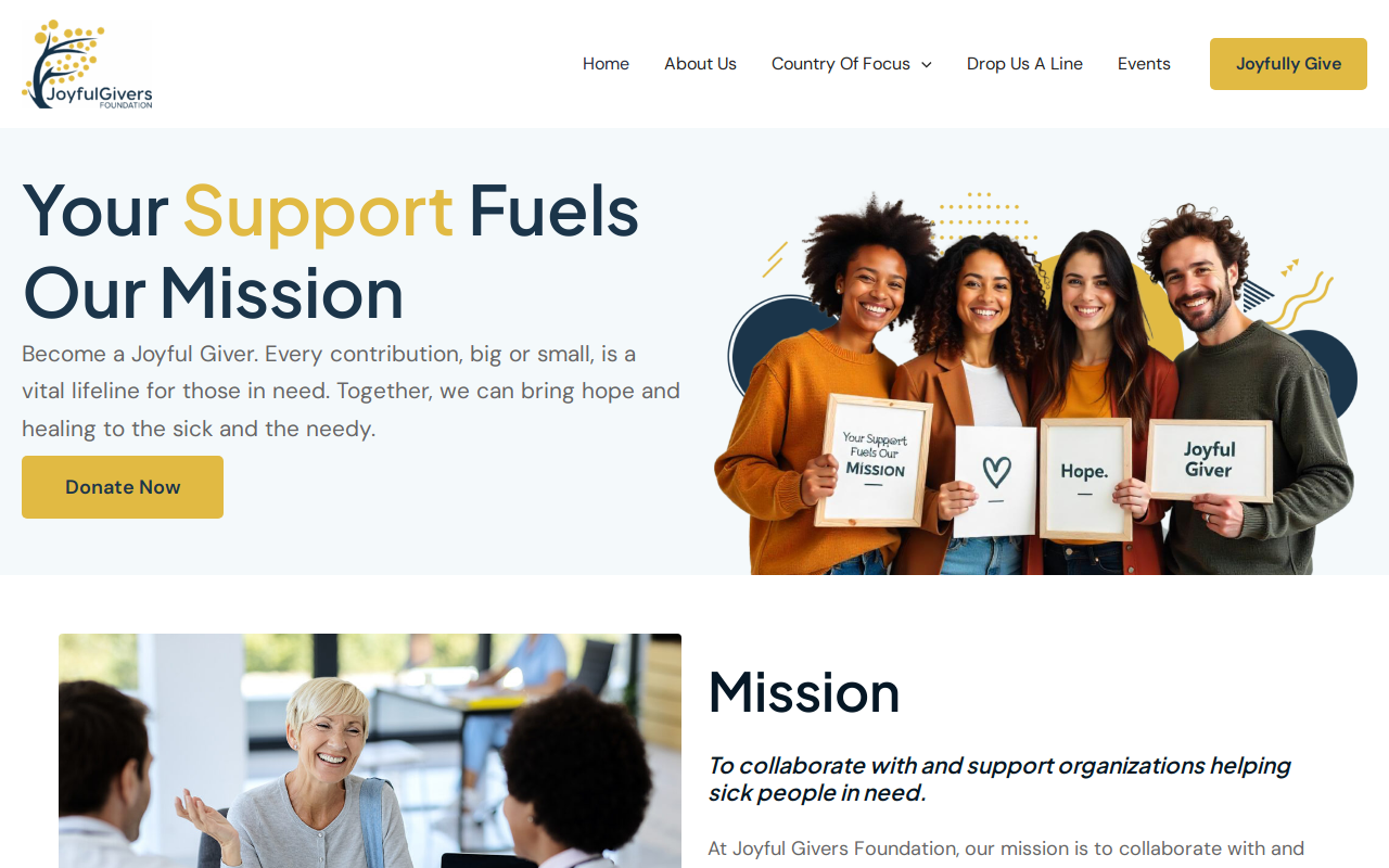 Joyful Gives Llc website preview