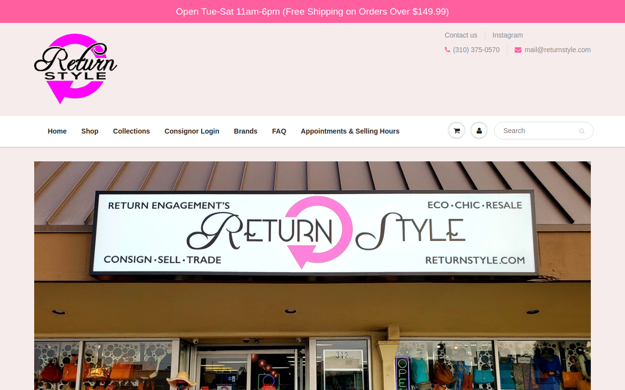 Return Style website preview