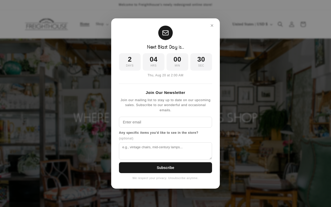 Freighthouse website preview