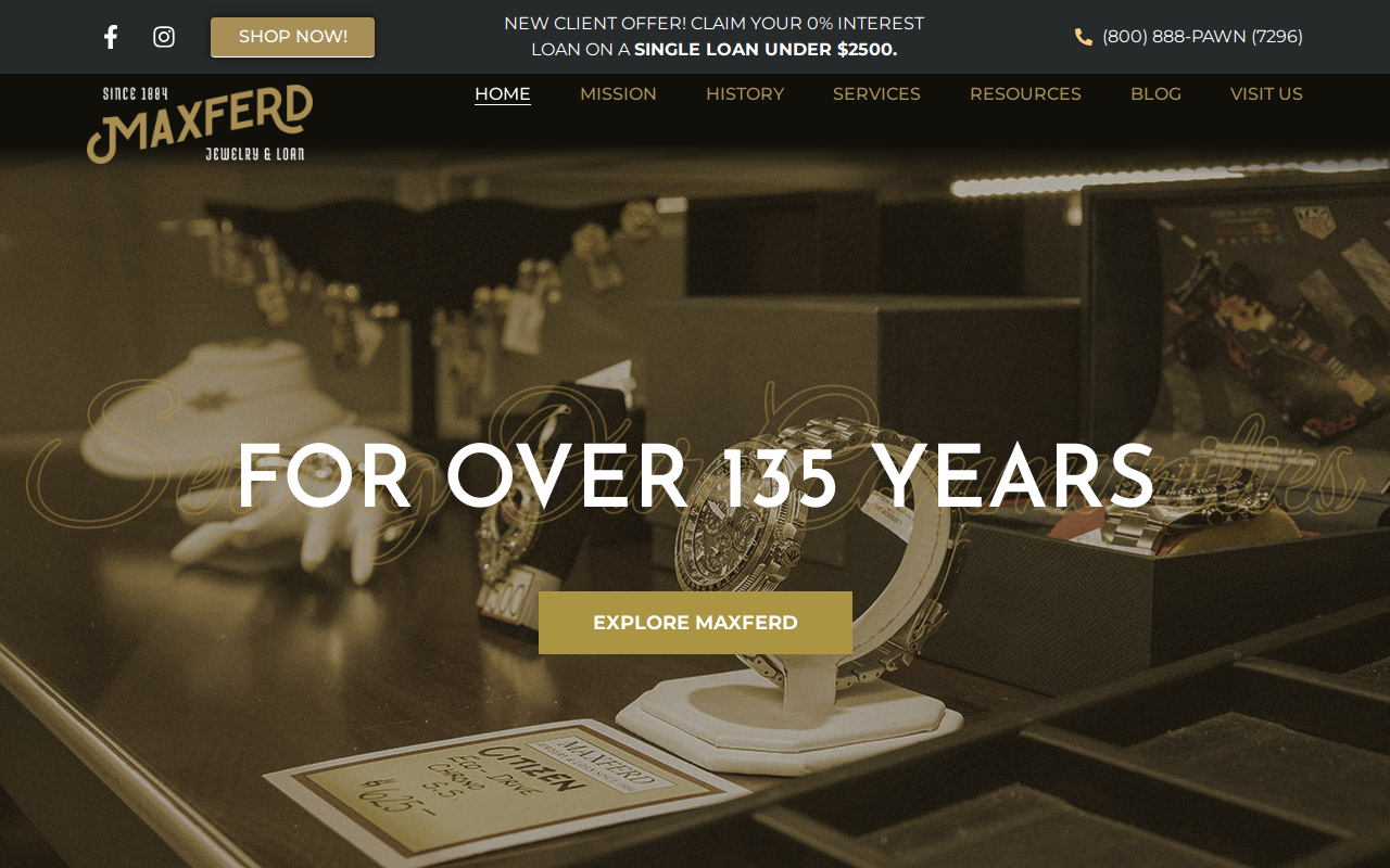 Lawndale Jewelry & Loan website preview