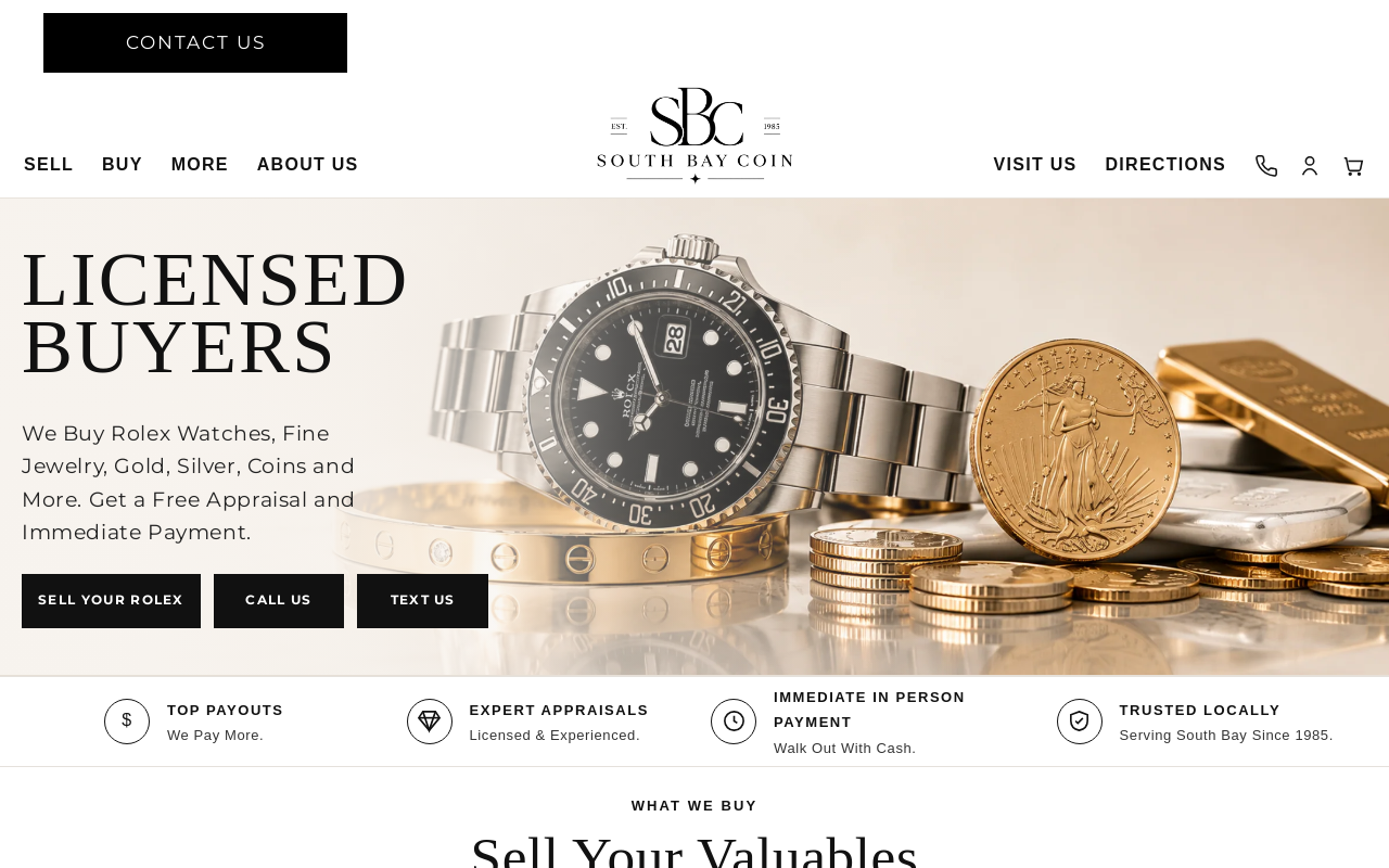 South Bay Coin website preview