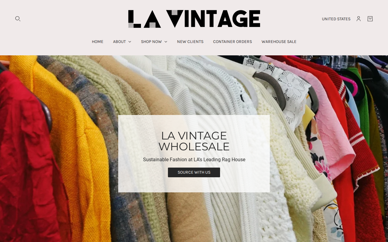 LA Vintage website preview