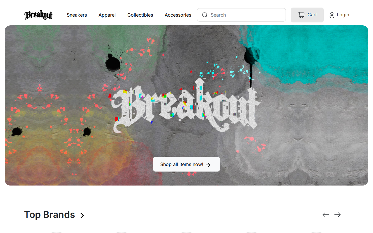 Breakout website preview