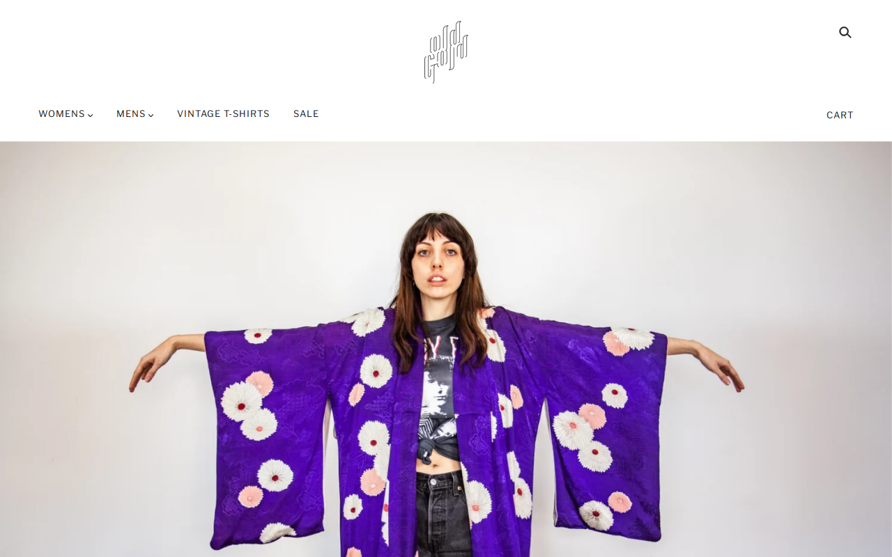 Old Gold Vintage Boutique website preview