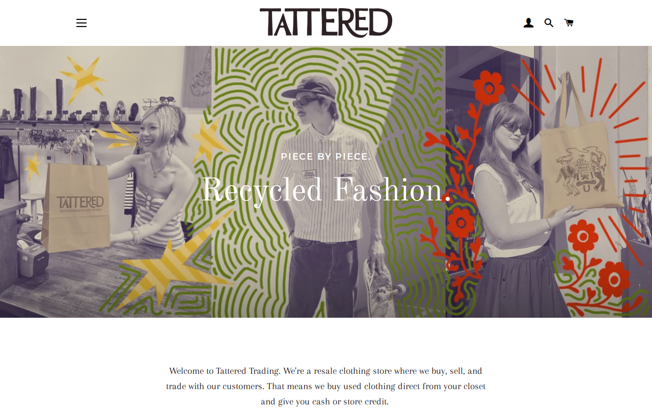 Tattered website preview